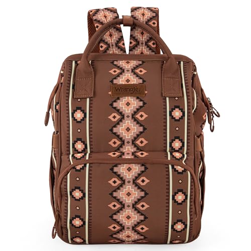 MONTANA WEST X WRANGLER AZTEC BABY BAG BACKPACK WG2204-9110CM - Brown Like New