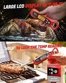 Instant Read Meat Thermometer Digital Cooking Fast & Precise Digital Thermometer Like New