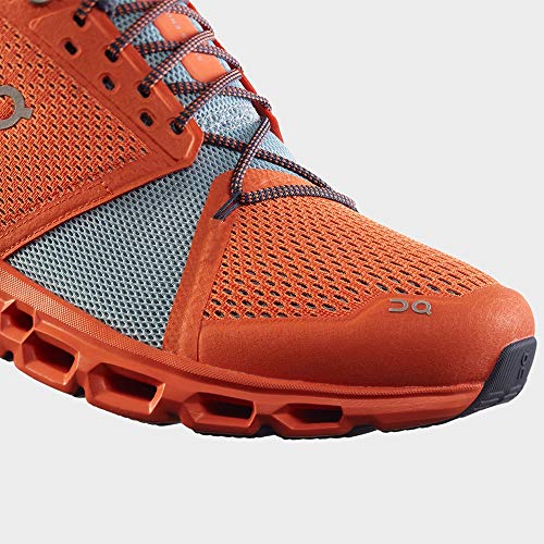 ON CLOUDSTRATUS MEN'S SHOES, ORANGE/WASH, SIZE 12 - Like New