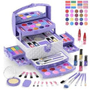 GirlsHome Kids Makeup 35 Pcs Real Cosmetic Light Purple B09XVBT7PF - Like New