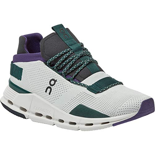 ON WOMEN'S CLOUDNOVA SNEAKERS - SIZE: WOMEN 6.5 - WHITE/VIOLET - Like New