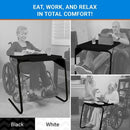 Table-Mate V BMO TV Tray Table Extra Wide Folding TV Dinner Table - Black - Like New