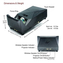 ELITEPROJECTOR ULTRA SHORT THROW PROJECTOR MOSICGO 1080P MGFU-S1-FBA - BLACK - Like New
