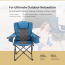 ARROWHEAD OUTDOOR Portable Folding Camping Quad Chair w/ 6-Can - Scratch & Dent