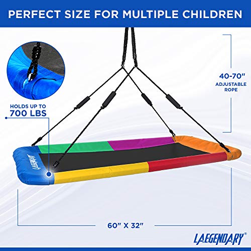 LAEGENDARY Saucer Swing for Kids and Adults - 60 Inch Round Tree Swing Like New