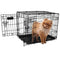 PRECISION PET TWO DOOR PROVALUE WIRE DOG CRATE 24 INCH 15-30 LBS - BLACK Like New