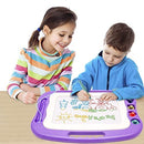 WELLCHILD MAGNETIC DRAWING BOARD, LARGE ETCH MAGNET FOR KIDS, XB011 - PURPLE - Like New