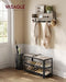 VASAGLE Coat Rack Shoe Bench Set, Hall Tree with Bench, Entryway Furniture - Like New