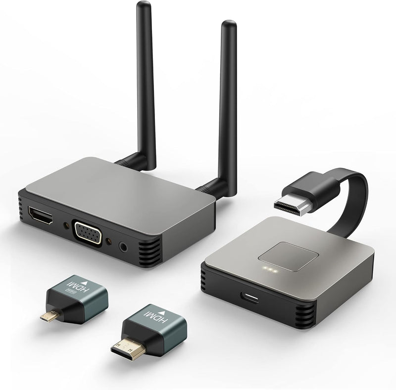 BRAIDOL Wireless HDMI Transmitter/Receiver 4K, Wireless HDMI Adapter Plug & Play - Like New