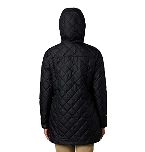 XK0551 Columbia Women's Copper Crest Quilt Scarf Black M - Like New