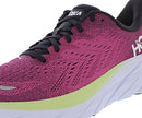 1119394 Hoka Womens Clifton 8 Running Shoe - Blue Graphite/Ibis Rose - Size 10 Like New