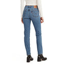 LEVI'S WOMEN'S 501 SKINNY JEANS - SIZE: WOMEN 27X28 - MEDIUM INDIGO WORN IN - Brand New