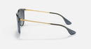 RAY-BAN RB4171 ERIKA SIZE 54/18MM - POLISHED TRANSPARENT BLUE/ GRAY - Like New