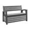 KETER HUDSON 60 GALLON CAPACITY OUTDOOR PATIO STORAGE BENCH - - Scratch & Dent