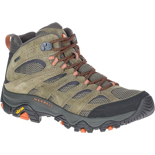 MERRELL MEN'S MOAB 3 MID HIKING SHOES - SIZE 12 - OLIVE - Like New