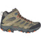 MERRELL MEN'S MOAB 3 MID HIKING SHOES - SIZE 12 - OLIVE - Like New