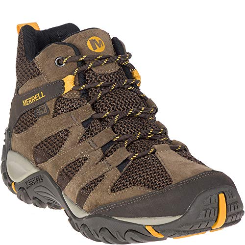 MERRELL MEN'S ALVERSTONE MID HIKING SHOE WATERPROOF - MERRELL STONE - SIZE 11.5 Like New