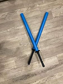 Blue Fushion 35" Set of 2 Blue Foam Bokken Swords Black Plastic Handle -NEW - Brand New