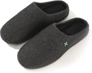 ROXONI MEN'S SOFT TWO TONE MEMORY FOAM INDOOR OUTDOOR - SIZE: MEN 10-11 - BLACK - Brand New