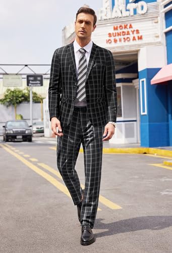 COOFANDY Men's 2 Piece Suits Classic Fit 2 Button Dress Suits Classic Fit - Like New