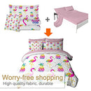 BlessLiving Girls Tropical Bed in A Bag Flamingo, Pineapples Bedding Sets Twin - Brand New