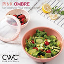 COOK WITH COLOR Mixing Bowls with TPR Lids - 12 Piece Plastic Nesting Bowls - Brand New