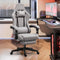 Darkecho Gaming Chair Fabric with Footrest,Massage Office Chair with Pocket - Like New