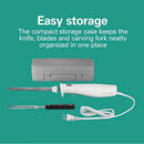 HAMILTON BEACH STAINLESS STEEL 8 IN. L ELECTRIC KNIFE 74251G - WHITE - Like New