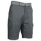 GALAXY BY HARVIC MEN'S COTTON RIPSTOP CARGO SHORTS WITH BELT - SIZE: 32 - GRAY - Brand New