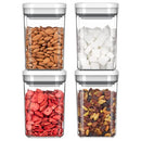 MR. SIGA AIRTIGHT BPA FREE FOOD STORAGE CONTAINER SET, SET OF 4 - WHITE - Like New