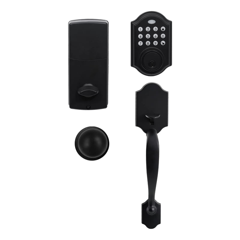 KIAYACI Keyless Front Door Lock Set with Keypad A-SJ03013-S USAM008 - Black Like New