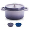 SULIVES Non-Stick Enamel Cast Iron Dutch Oven Pot, 6 Quart - Purple Like New