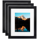 ArtToFrames 14x26 Inch Black Picture Frame - PACK OF 3 - MDF Black Satin - Black - Like New