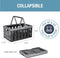 CleverMade Eco 24L Collapsible Reusable Plastic Grocery Shopping Baskets 3 Pack - Like New