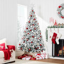 Best Choice Products Artificial Flocked Christmas Tree 6ft Premium Unlit Pines - Brand New