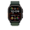 APPLE WATCH BAND - ALPINE LOOP (49MM) - DARK GREEN WITH BLACK TITANIUM - LARGE - Like New