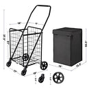 BIEAMA FOLDING SHOPPING CART WATERPROOF LINER 100LB MEDIUM - BLACK - Like New