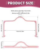 KALOLARY-A363 32" FOLDABLE HALF MOON LIGHT FOR NAIL DESK PHONE HOLDER - PINK - Like New