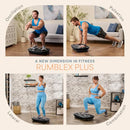 LIFEPRO RUMBLEX 4D VIBRATION PLATE EXERCISE MACHINE WITH 7 TRAINING MODES BLACK - Like New