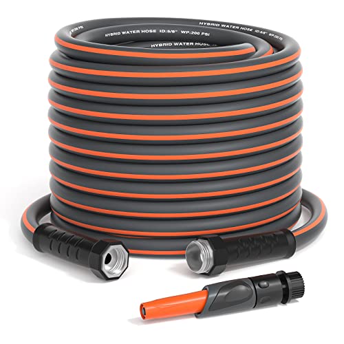 GREENER 100FT Tools Hybrid Garden Hose - Orange/Gray - Like New