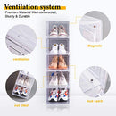 ATTELITE Clear Shoe Box Set of 8 Stackable Plastic Box,8PCs TMM YLY2046 - Clear - Like New