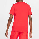 NIKE SPORTSWEAR SWOOSH MEN'S T-SHIRT - UNIVERSITY RED/BLACK SIZE X-LARGE - Brand New
