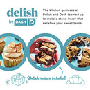 DASH Delish by DASH Compact Stand Mixer 3.5 Quart Beaters Dough Hooks - Blue - Brand New