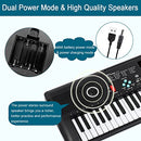 HOILUKFUNG 61 Keys Keyboard Piano for Kids, with Speaker Mic, B0B7DF44W4 - Black - Brand New