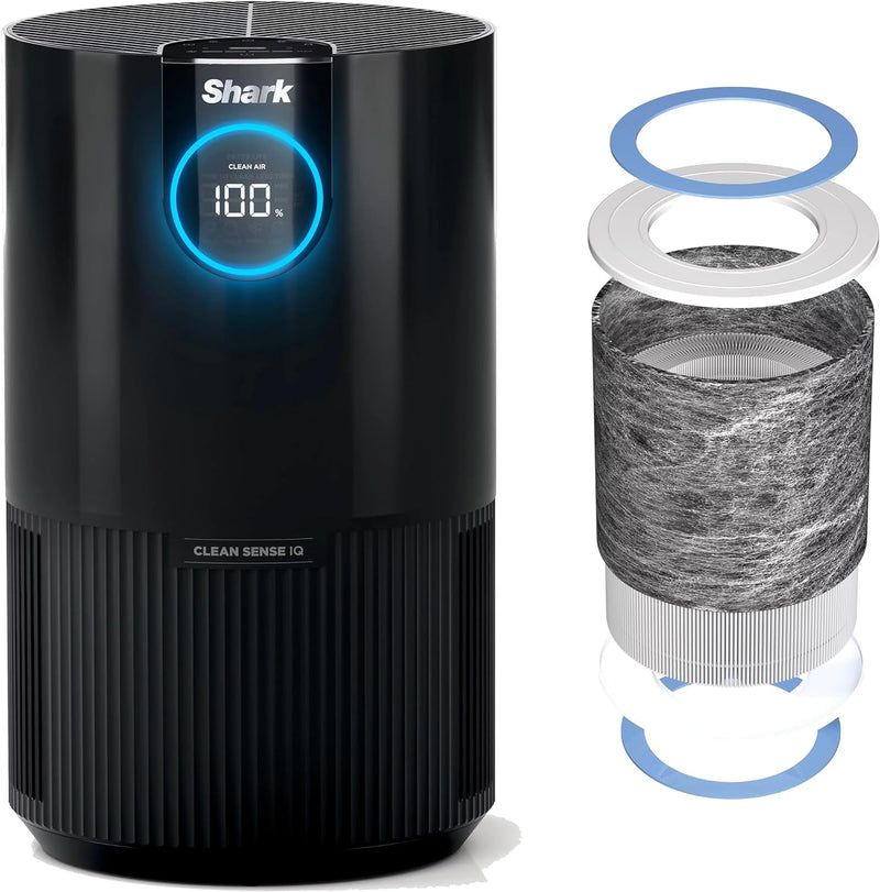 Shark HP100 Air Purifier w/NanoSeal HEPA, 500 Sq.ft, 99.98% - Charcoal Gray - Like New