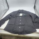JAMES TAILOR BLACK SLIM LONG SLEEVE DRESS SHIRTS FOR MEN - SIZE: MEN M - BLACK - Like New
