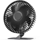 SLENPET 6 inch USB Desk Fan, 4 Speeds, Ultra-quiet, 90° Adjustment, F150 - Black - Like New