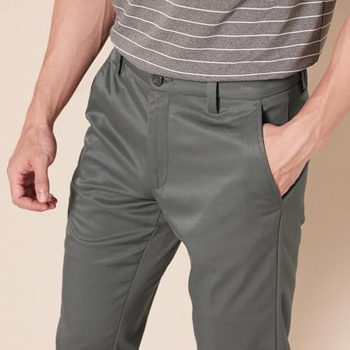 AMAZON ESSENTIALS MEN'S SLIM-FIT STRETCH GOLF PANT SIZE: MEN 30W X 29L GREY - Brand New
