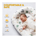 90210 BABY - BABY LOUNGER WITH SLOTH AND RACOON DESIGN 19IN X 31 IN - MULTICOLOR - Brand New