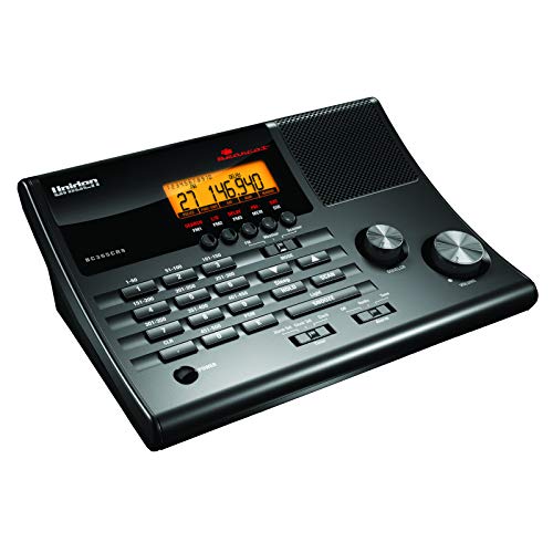 UNIDEN BC365CRS 500 CHANNEL SCANNER AND ALARM CLOCK SNOOZE FM RADIO - BLACK - Like New